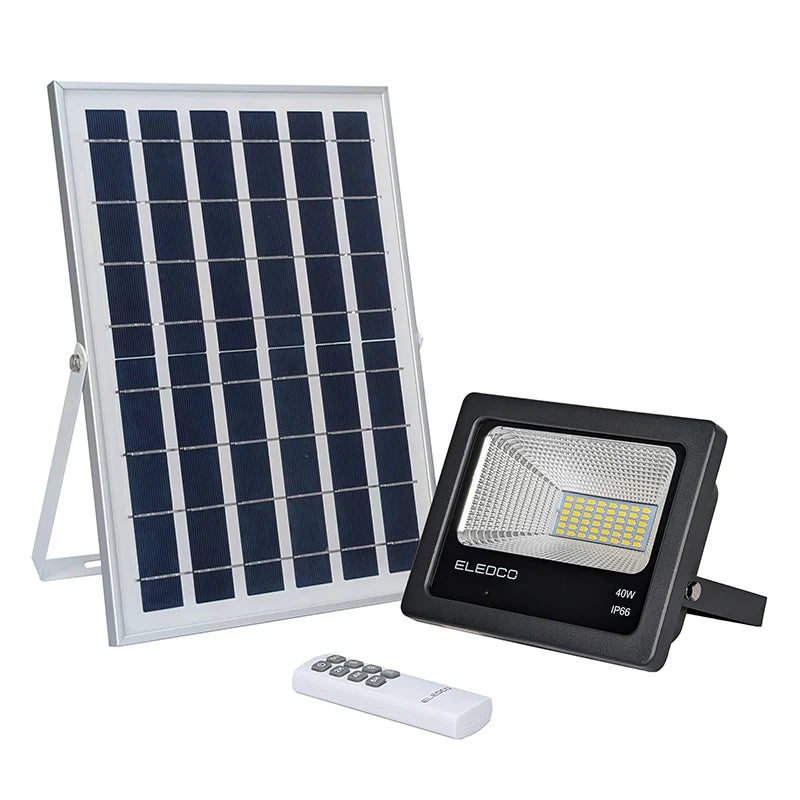 Lampe Solaire ELEDCO 24W – Tube LED Avec Télécommande, Détecteur De Mouvement, Chargeur USB Et Interrupteur