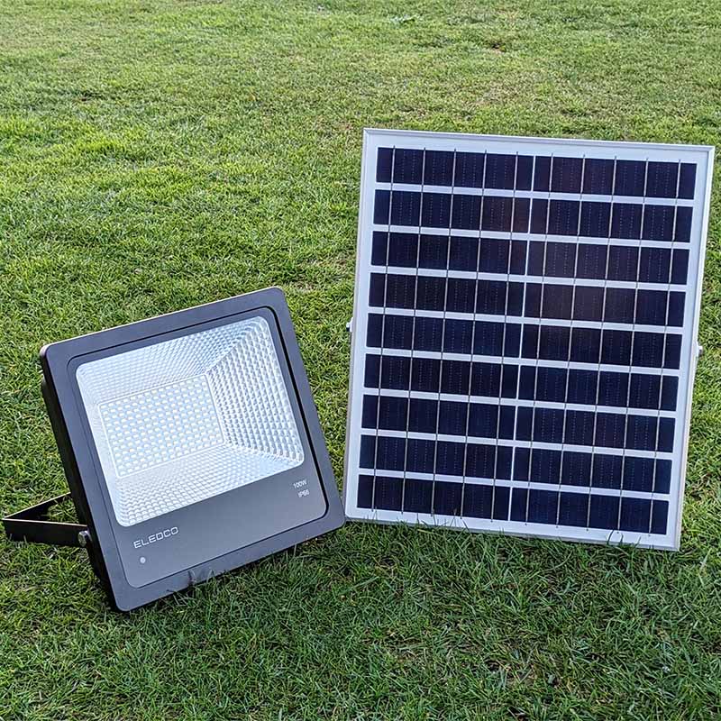 Projecteur Phare-l'énergie solaire 100w avec un panneau solaire  inclus-DIMMABLE