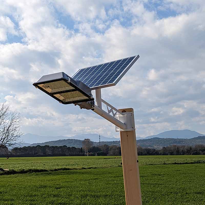 farola solar 100w jardin