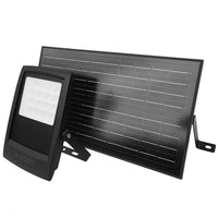 Projecteur Solaire 150W All-Black, Lumière Chaude 3000K / Lumière Blanche 6000K, Détecteur de Mouvement 