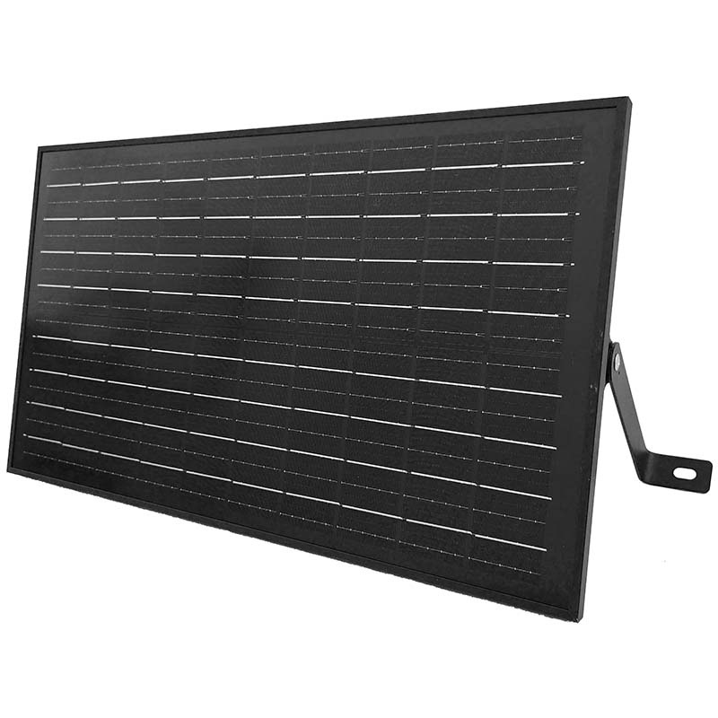 Projecteur Solaire 150W All-Black, Lumière Chaude 3000K / Lumière Blanche 6000K, Détecteur de Mouvement 